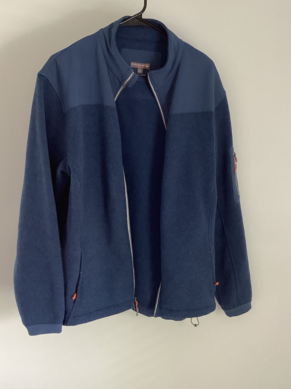 Peter Millar Navy Fleece Zip Jacket for Kids
